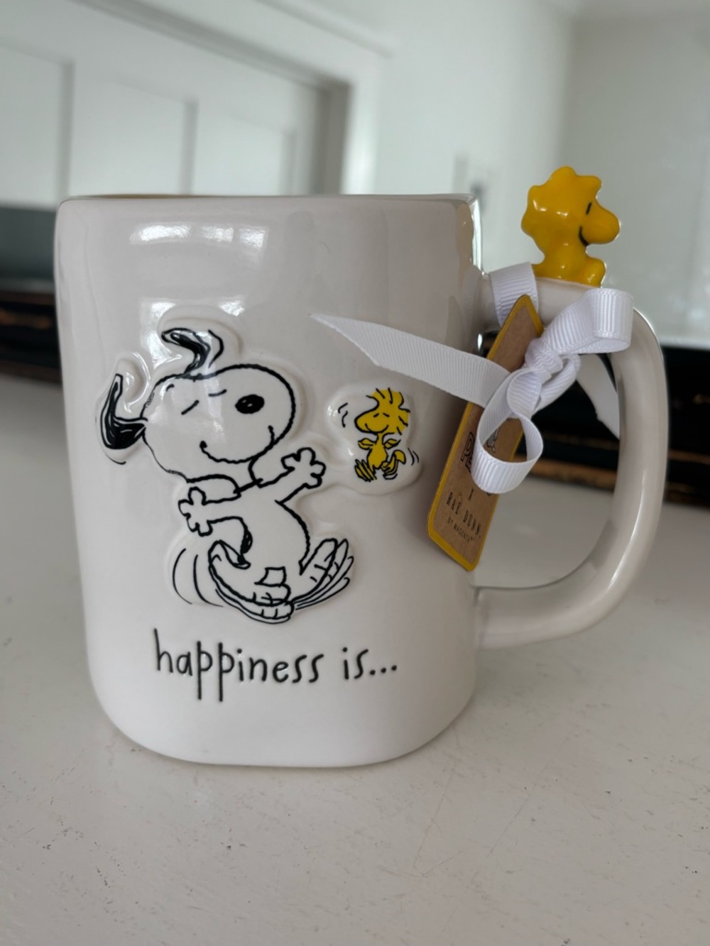 Rae Dunn x Peanuts Mug Snoopy Woodstock Happiness Is - Picture 13 of 13